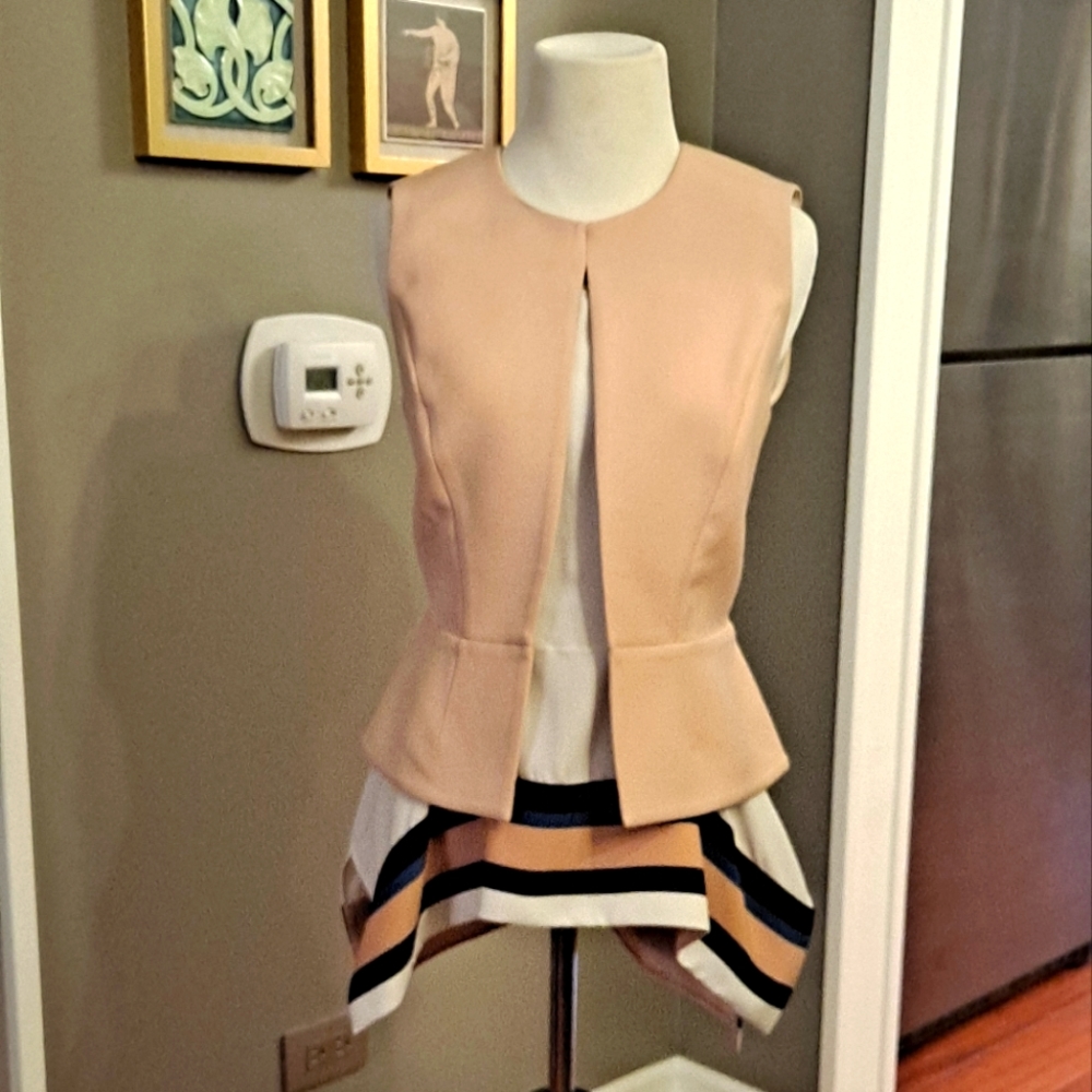 BcBG Runway peplum top, size S